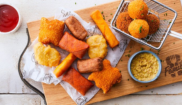 Mini snacks, zomerse borrelplank Family